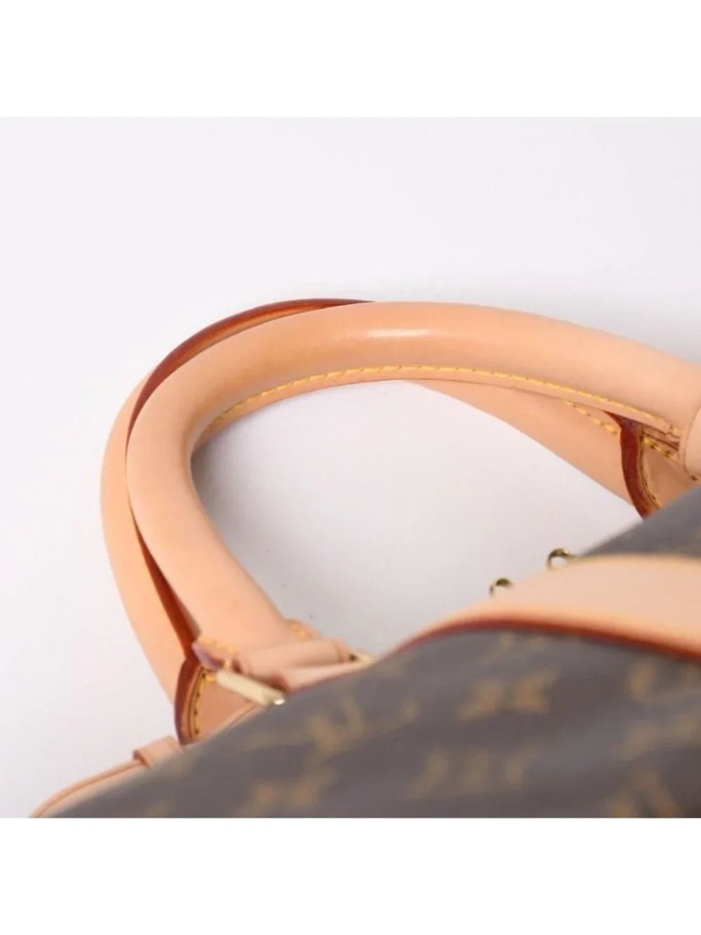 Louis Vuitton Keepall 50 Boston Bag Leather Monogram Gold